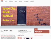 Tablet Screenshot of iowacitybookfestival.org